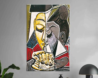 Canvas Home Decor, 3D Wall Art, Pablo Picasso, Tete Dune Femme Lisant, Boho Wall Decor, Gift for the Home, Picasso Wall Art, Christmas Decor