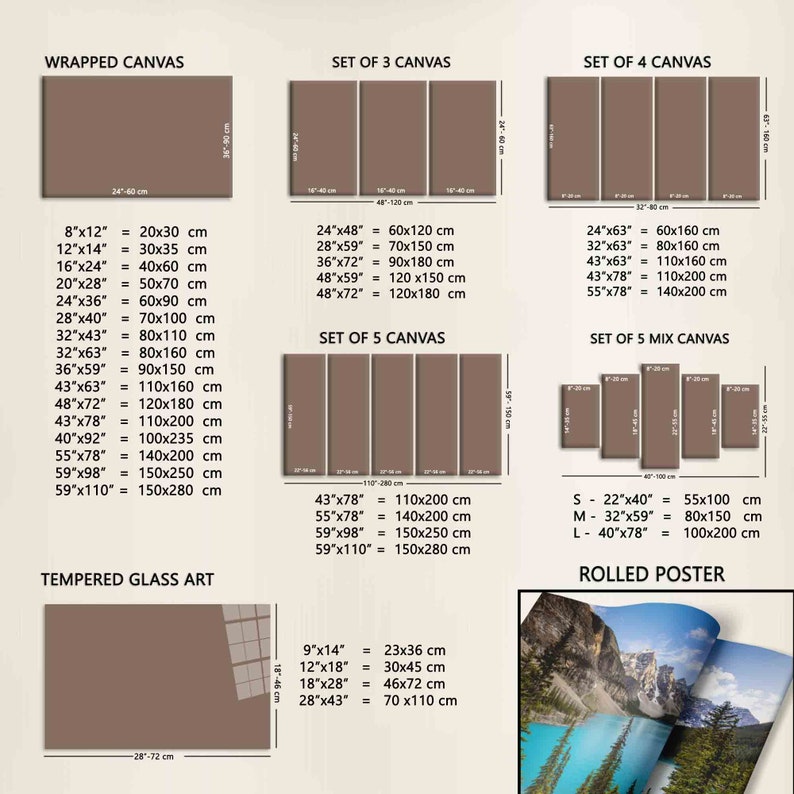 Moraine Lake Canvas Art: Canada Landscape Wall Decor ROLLED POSTER