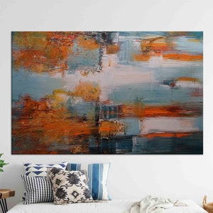 Oil Tempered Glass, Autumn Landscape Wall Art Decor, Modern Tempered Glass, Printable Wall Art Canvas Print, Alcohol Ink Art Glass, 3D Table