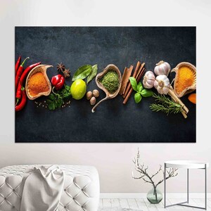 Spice Art Canvas Print: Kitchen Wall Decor