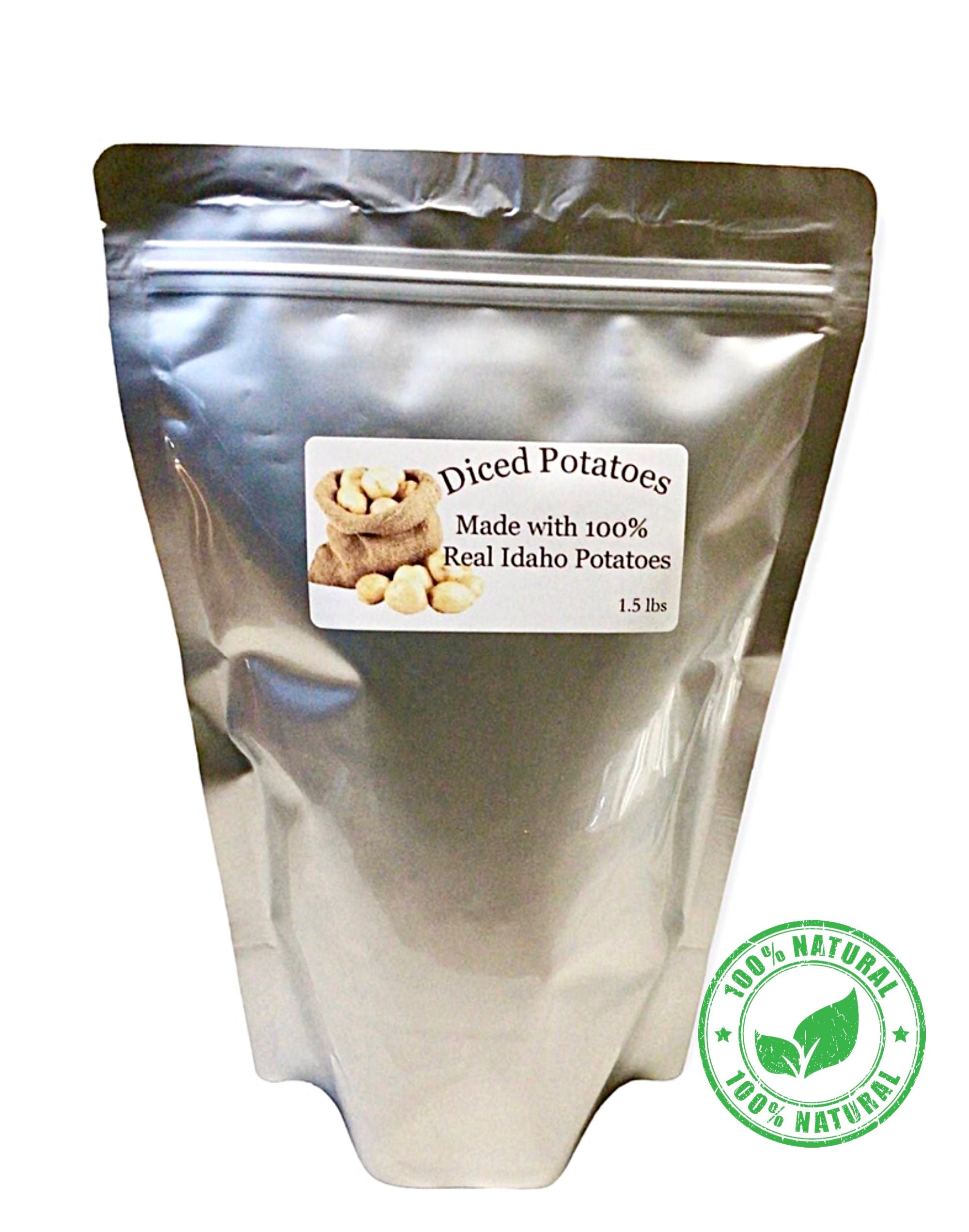 Dehydrated Diced Potatoes 7 Mil Mylar Bagemergency Food Etsy