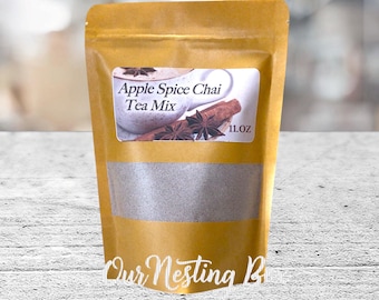 Mezcla de té chai con especias de manzana ~ Sabor otoñal dulce y picante ~ Bolsa de 325 ml