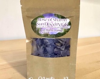 Pétalos de rosa de Siria secados al sol: Hierba natural para té y manualidades (1 taza)