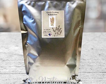 Avena arrollada de cocción rápida: totalmente natural, cultivada en EE. UU. (1.3 kg)