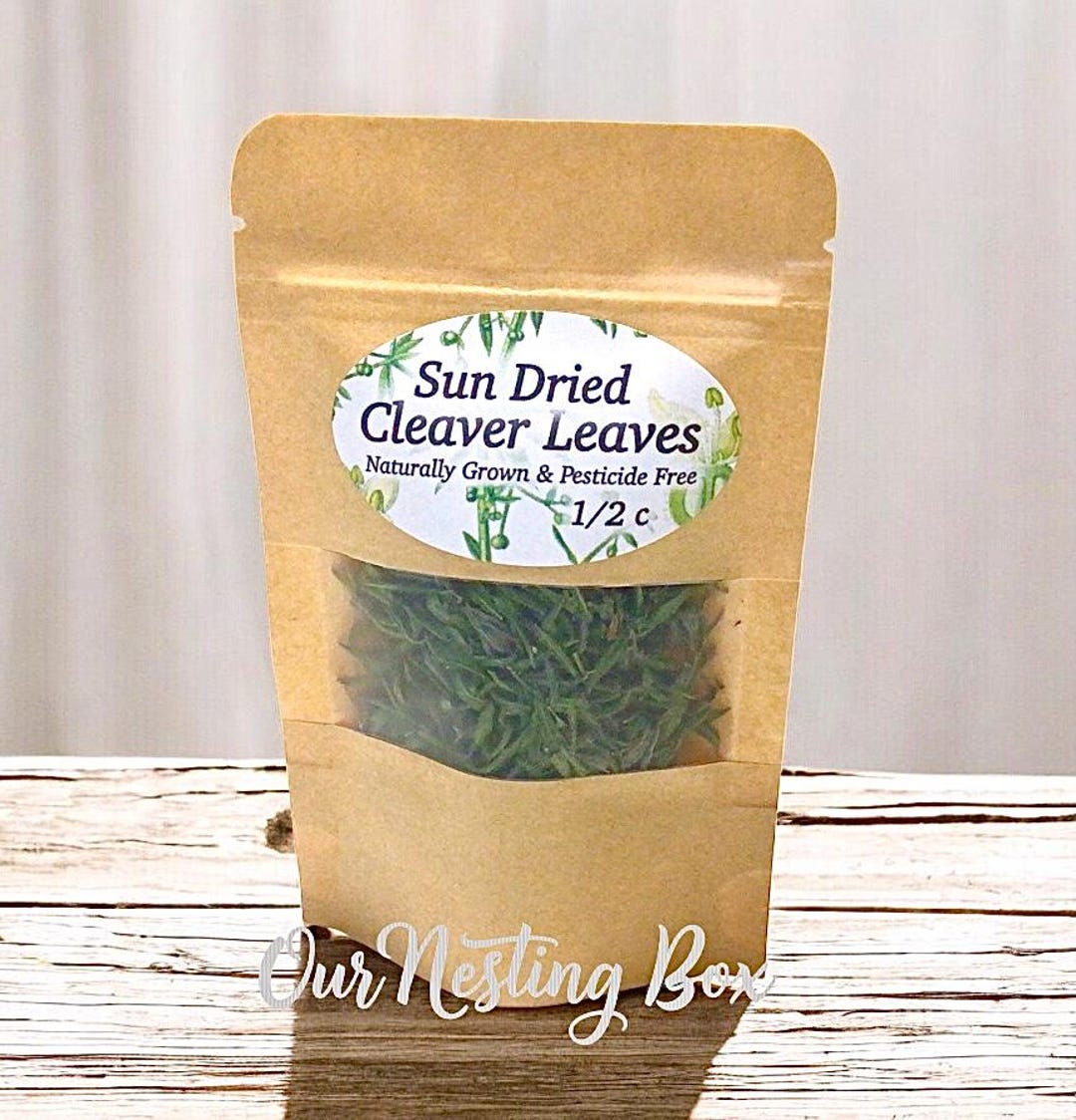 Sun Dried Cleaver Leaves Spring Harvest Herb for Tea, Soaps, Tinctures ...