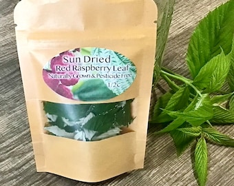 Sun Dried Raspberry Leaves Whole Culinary Herb for Tea Soaps Tinctures & Crafts