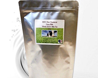 Leche entera en polvo: Fabricada en EE. UU., alimento de emergencia, bolsa de Mylar (hasta 9 kg)