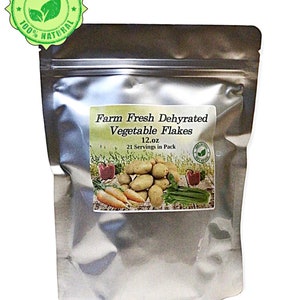 Dehydrated Diced Potatoes & Mix Vegetable Flakes~Emergency Food Supply~USA Made