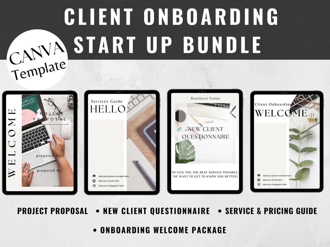 Client Onboarding Template: Virtual Assistant Starter Kit (canva) - Etsy