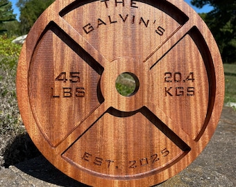 Custom Unique Wedding Gift - Weight Plate Tray