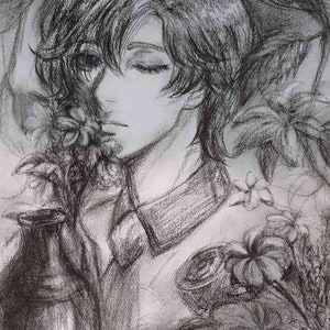 Drawing Printable portrait, anime lovers