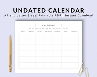 Month at a Glance 2025 Monthly Calendar Blank Calendar Simple Monthly Calendar Minimalist Monthly Calendar Planner Daily Agenda Template