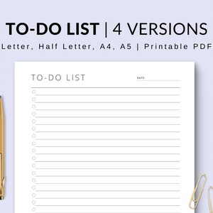 May include: A printable to-do list template with the title "TO-DO LIST" and a space for the date. The template has a simple design with a white background and black lines.