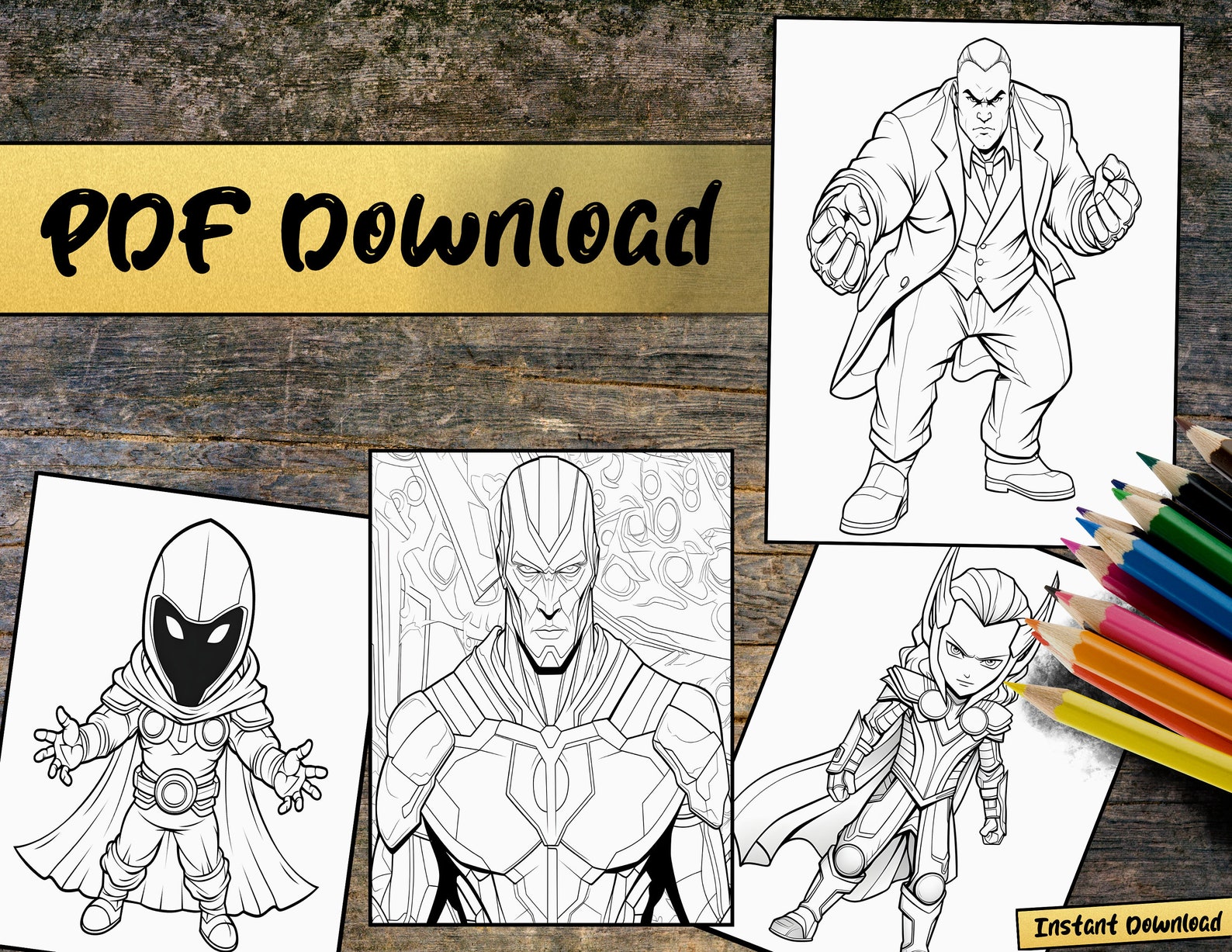Comics Coloring Book,superhero Coloring, Marvel Superhero Coloring
