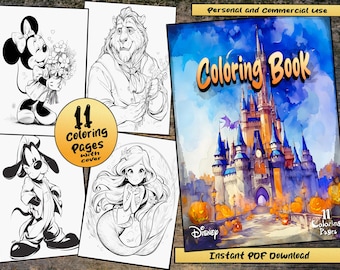 WALT DISNEY’S GOOFYcoloring bookアメリカの古書 Walt Disney's Story Of Dippy The Goof (Goofy) w/ Mickey