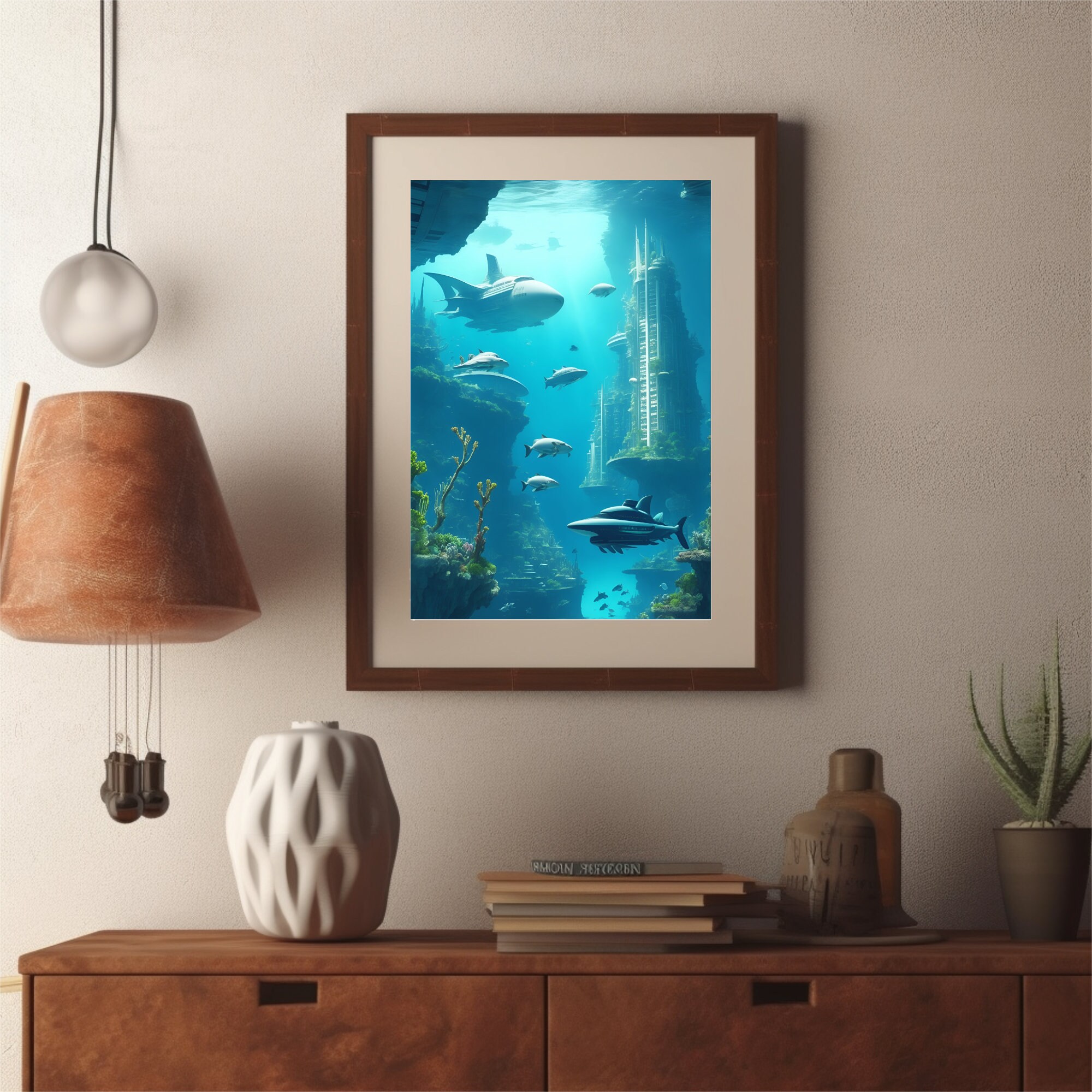 Sea Life Wall Art Underwater Art Print Ocean Sea Wall Print Underwater ...