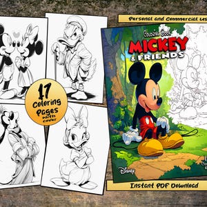 Mickey & Friends Disney Coloring Pages for Kids Mickey Mouse Coloring Book, Libros Para Colorear, Activities for Kids, Disney Coloring  28