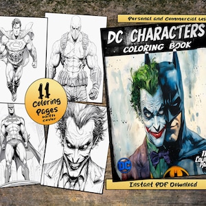 Libro para colorear de superhéroes de DC Comics: PDF imprimible (28 páginas)