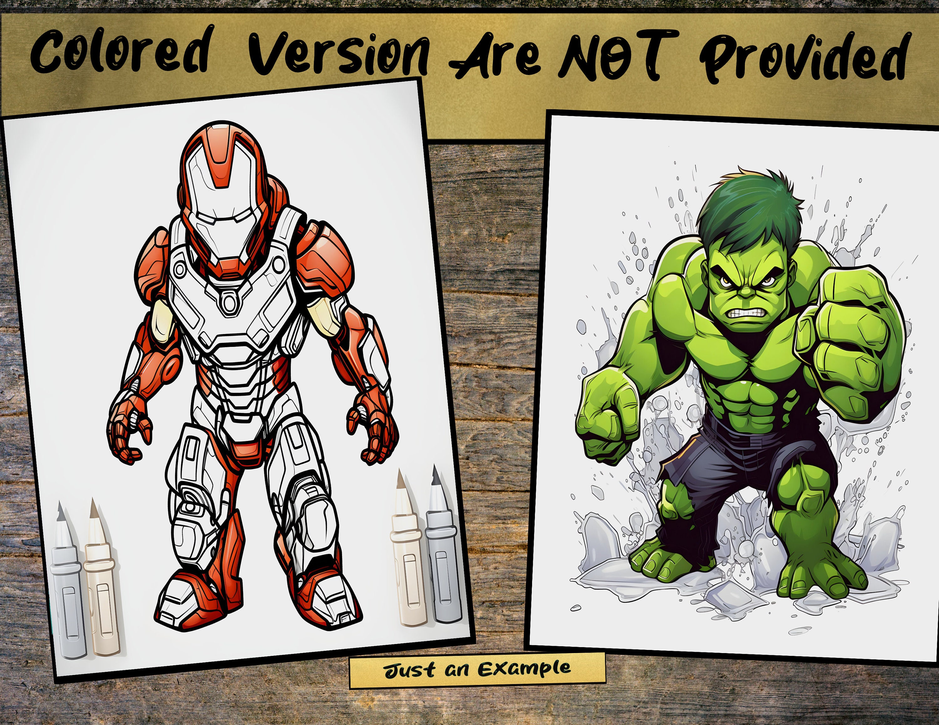 Comics Coloring Book,superhero Coloring, Marvel Superhero Coloring Pages for Adults and Kids ...