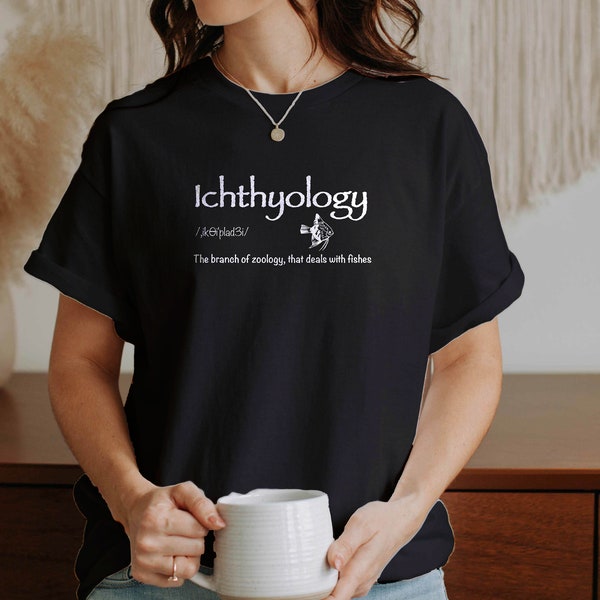 Ichthyologie Shirt, Marine Tshirt, Marine Biologie Shirt, Ichthyologe Geschenk, Ichthyologie Tee, Zoologie, Fisch Kunst, mehrere Farben, EU