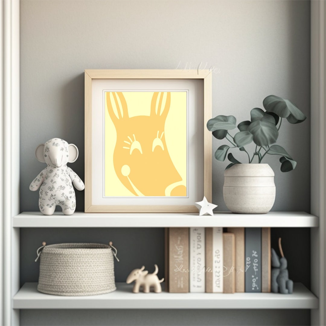Nursery Print, Children Wall Art, Cute Animal Wall Print, Baby Animal