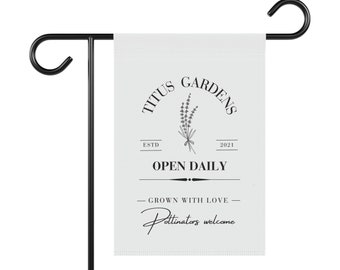 Personalized Garden Flag and House Banner, garden flag for garden lover, outdoor decor Personalized Customization, Yard Sign