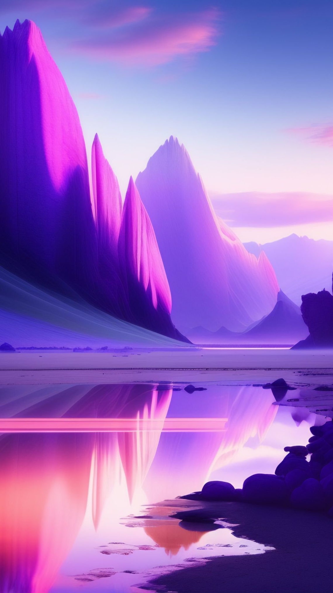 Minimalist Purple Neutral Aesthetic Phone Wallpaper Set Of 4 for iPhone & Samsung Phones - Digital Download S22 Ultra iPhone 14 12 11 13 X image 2