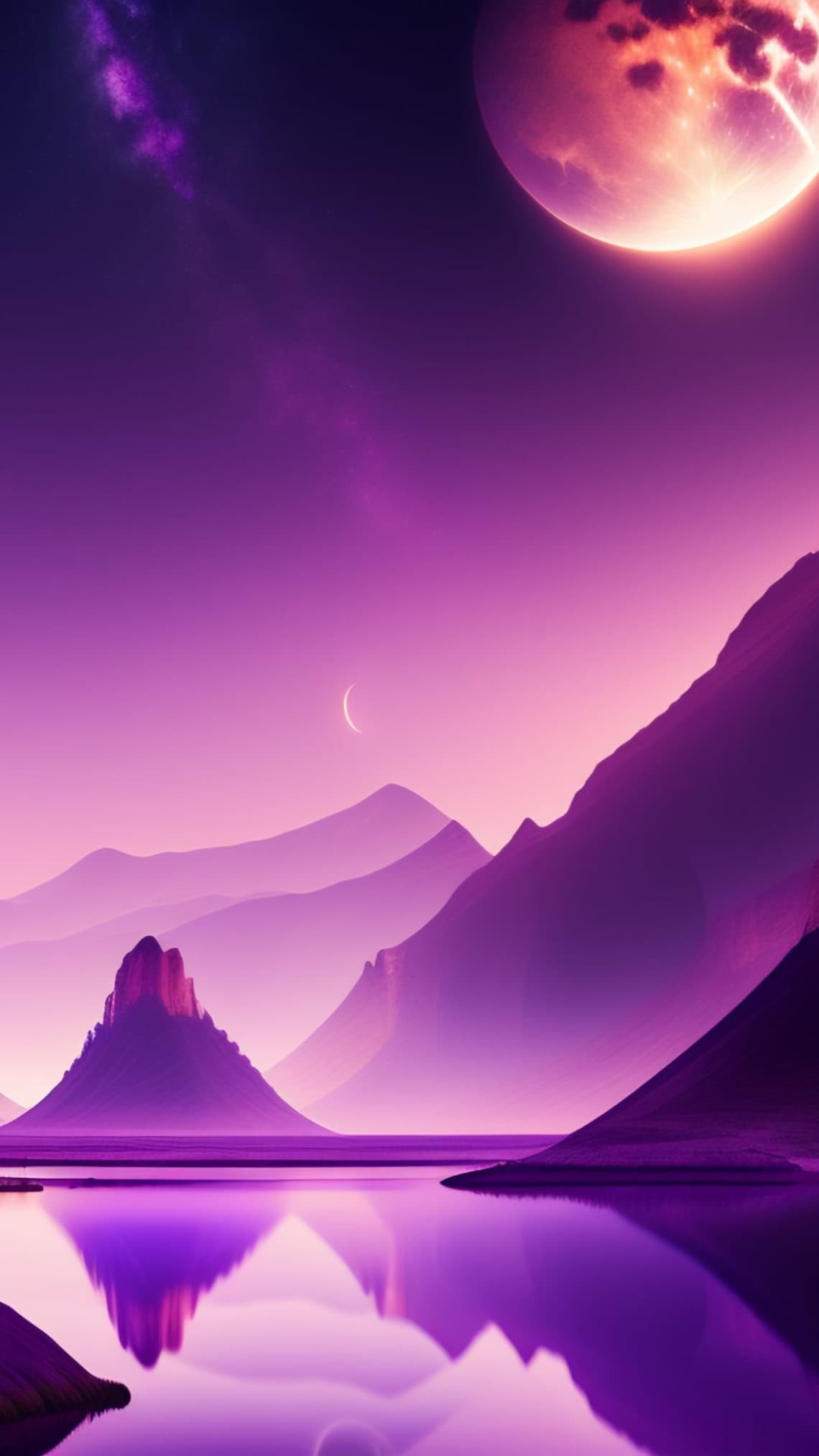 Minimalist Purple Neutral Aesthetic Phone Wallpaper Set Of 4 for iPhone & Samsung Phones - Digital Download S22 Ultra iPhone 14 12 11 13 X image 5