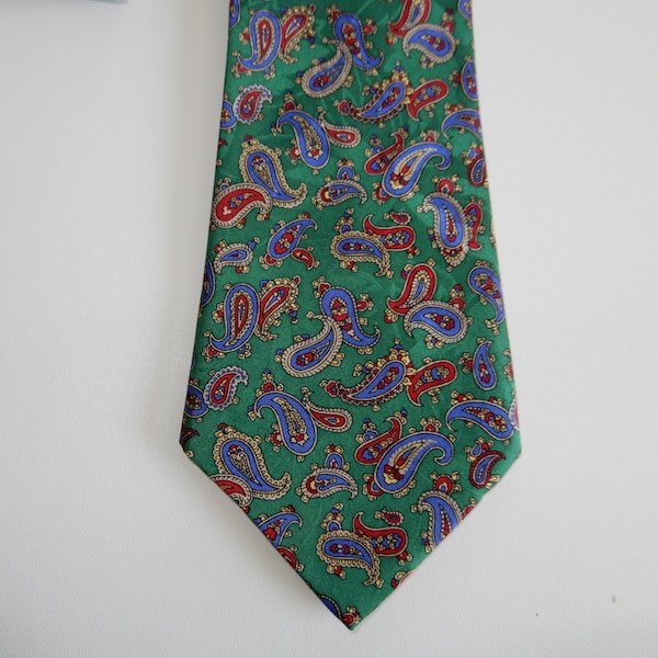 Seiden-Krawatte mit Paisley-Muster von Atwardson - Vintage - 10 cm - Krawatte aus Seide