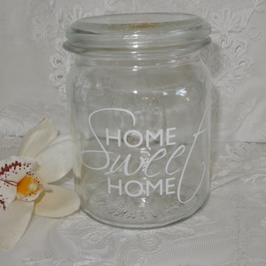 Vintage - Weckglas "HOME SWEET HOME" Einmachglas von früher - jetzt Dekoglas