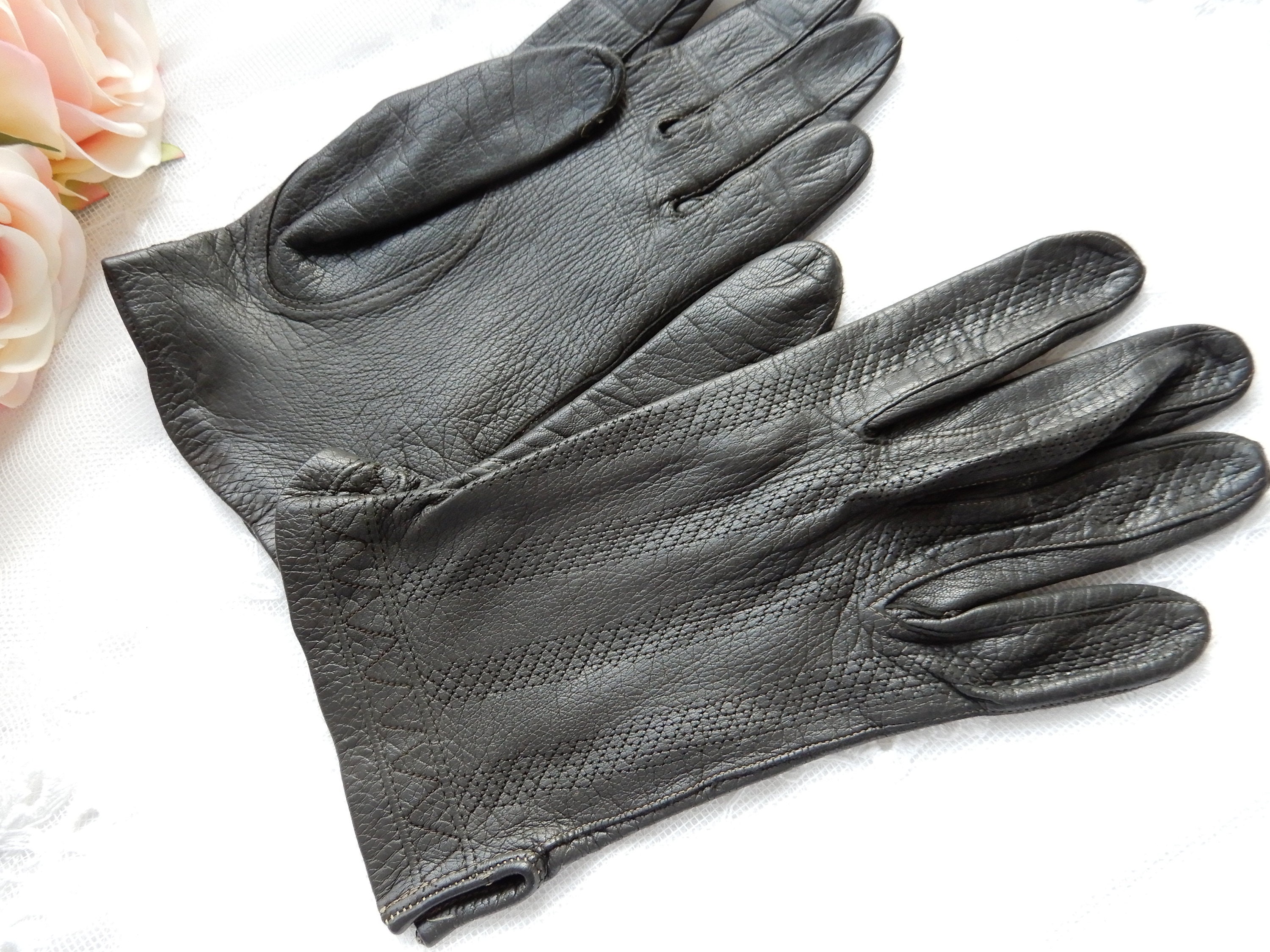 ORINA Aragon Lederhandschuhe – Ungefüttert, Schwarz, Größe 10/XL, Technalin.Gold Leder
