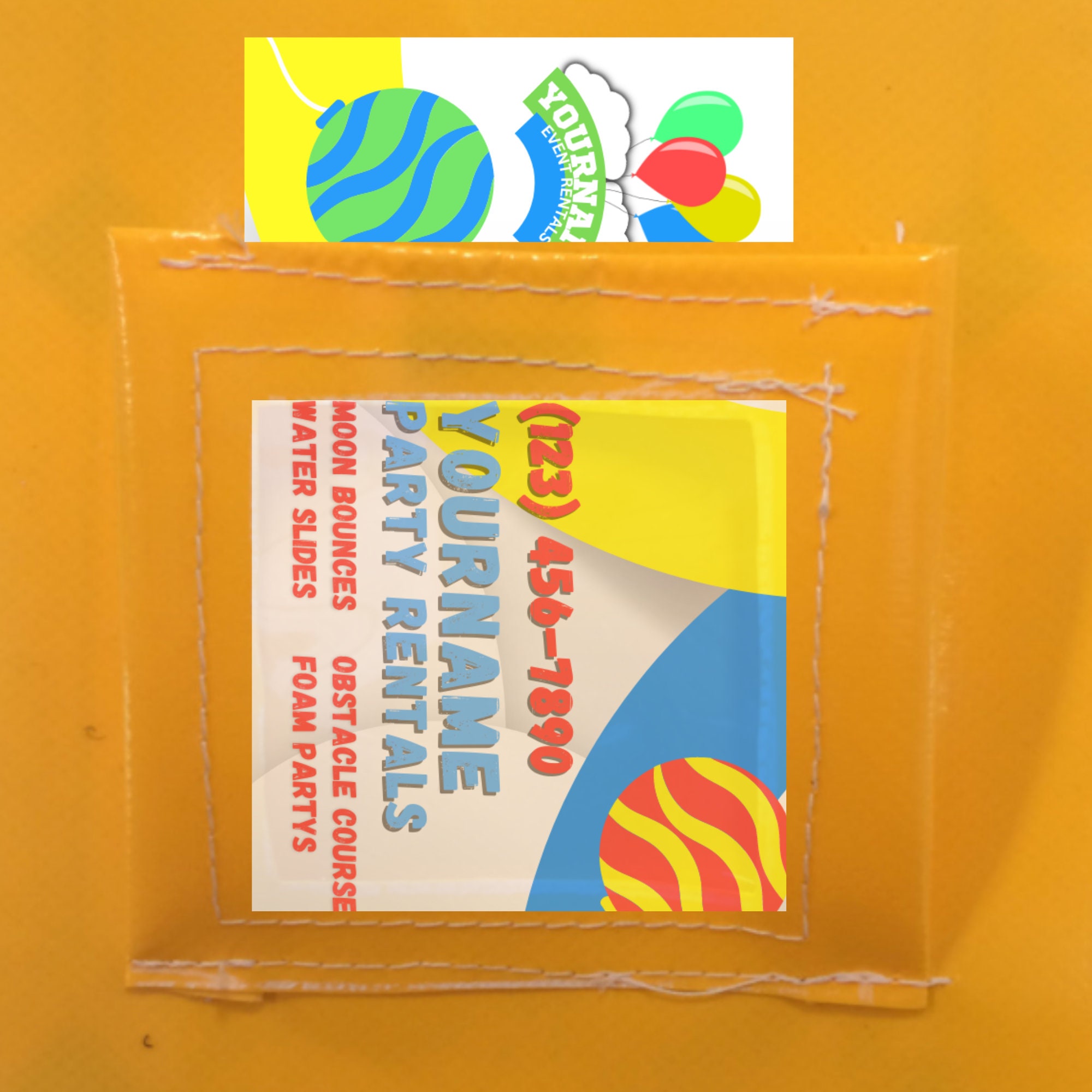 Party Rental Business Card, Bounce House Rental Business Card, Business