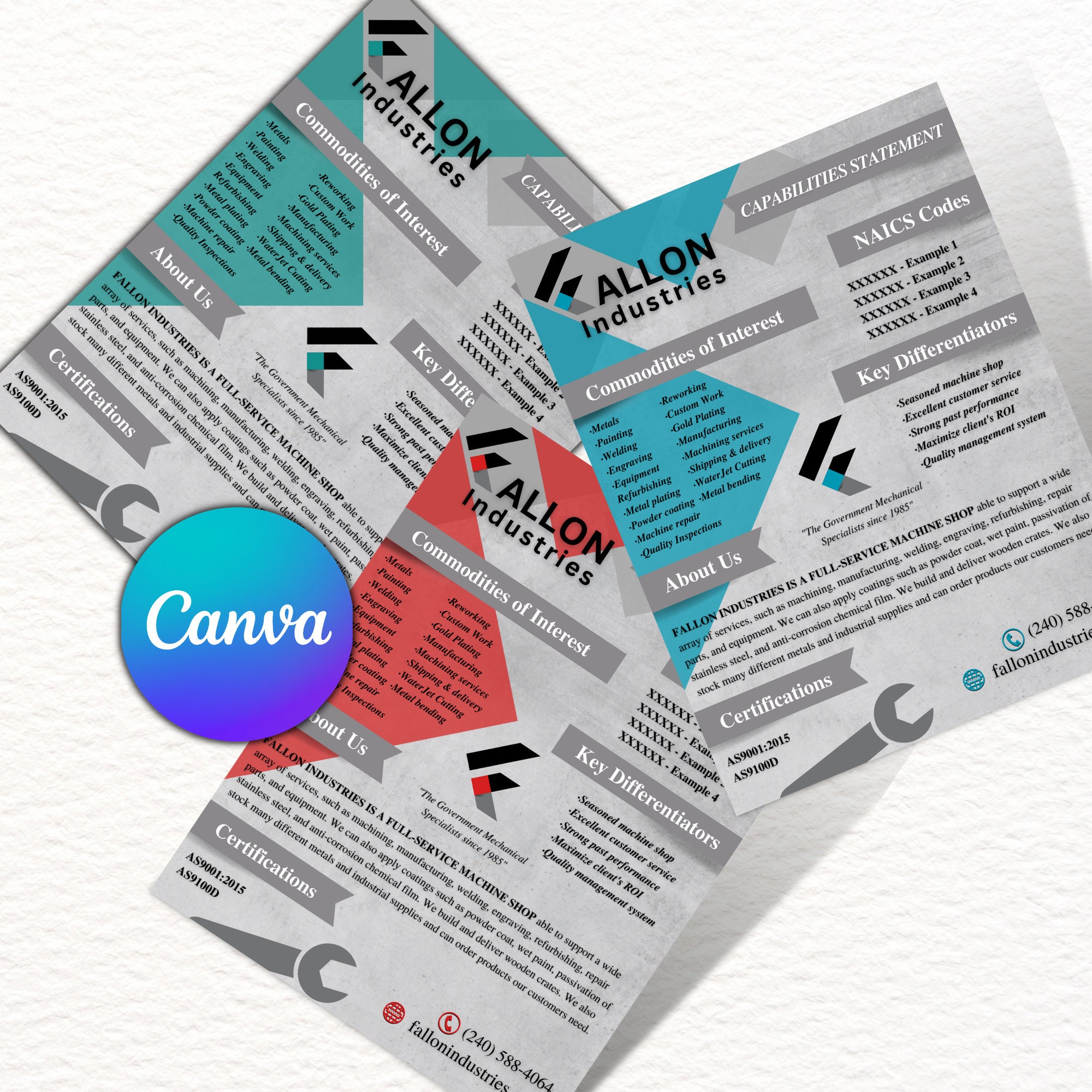 Capabilities Statement Template Canva Template Corporate Business Capabilities Statement Template Canva Template Corporate Business