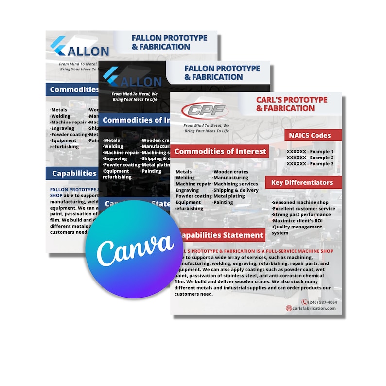 Capability Statement Template, Moving Capability Statement, Capability Statement Template Canva, Construction Capability Statement, Canva image 2