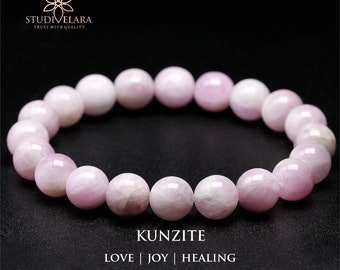 Handmade AAA Kunzite Bracelet: Self-Love Gemstone Jewelry