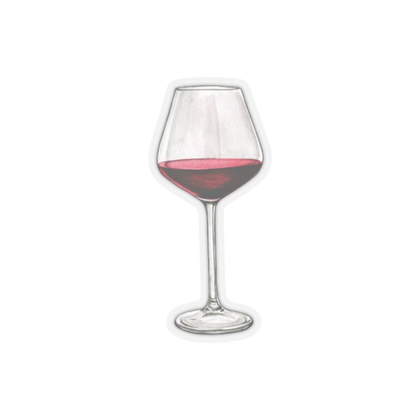 Wine Glass Sticker Set, Graduation Gifts, Cheers Sticker, Rose Wine Sticker, Red Wine Sticker, White Wine Sticker, Wine illustration