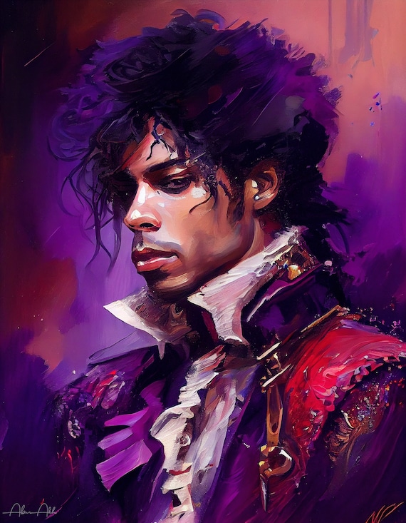 Prince Abstract Art Print, Music Legend Portrait (digital Download