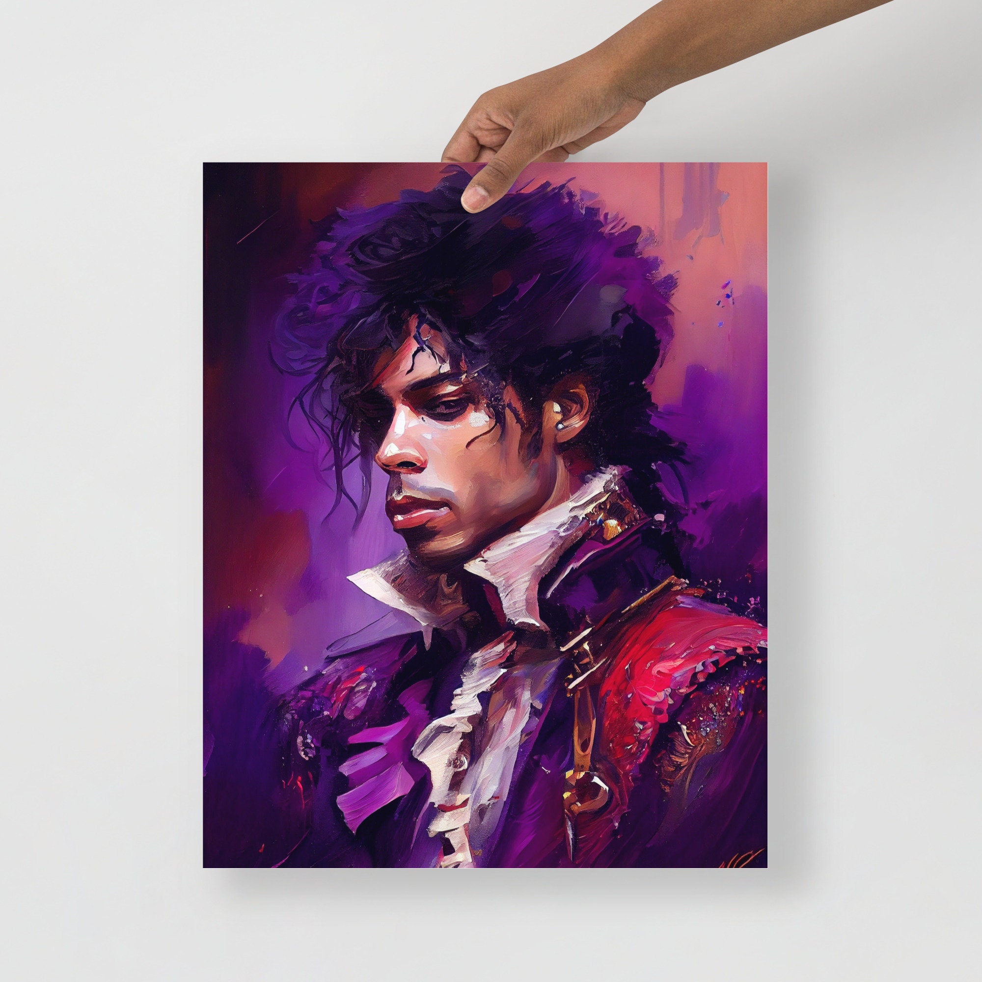 Prince Abstract Art Print, Music Legend Portrait (digital Download