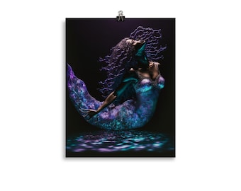 Black Mermaid Princess poster