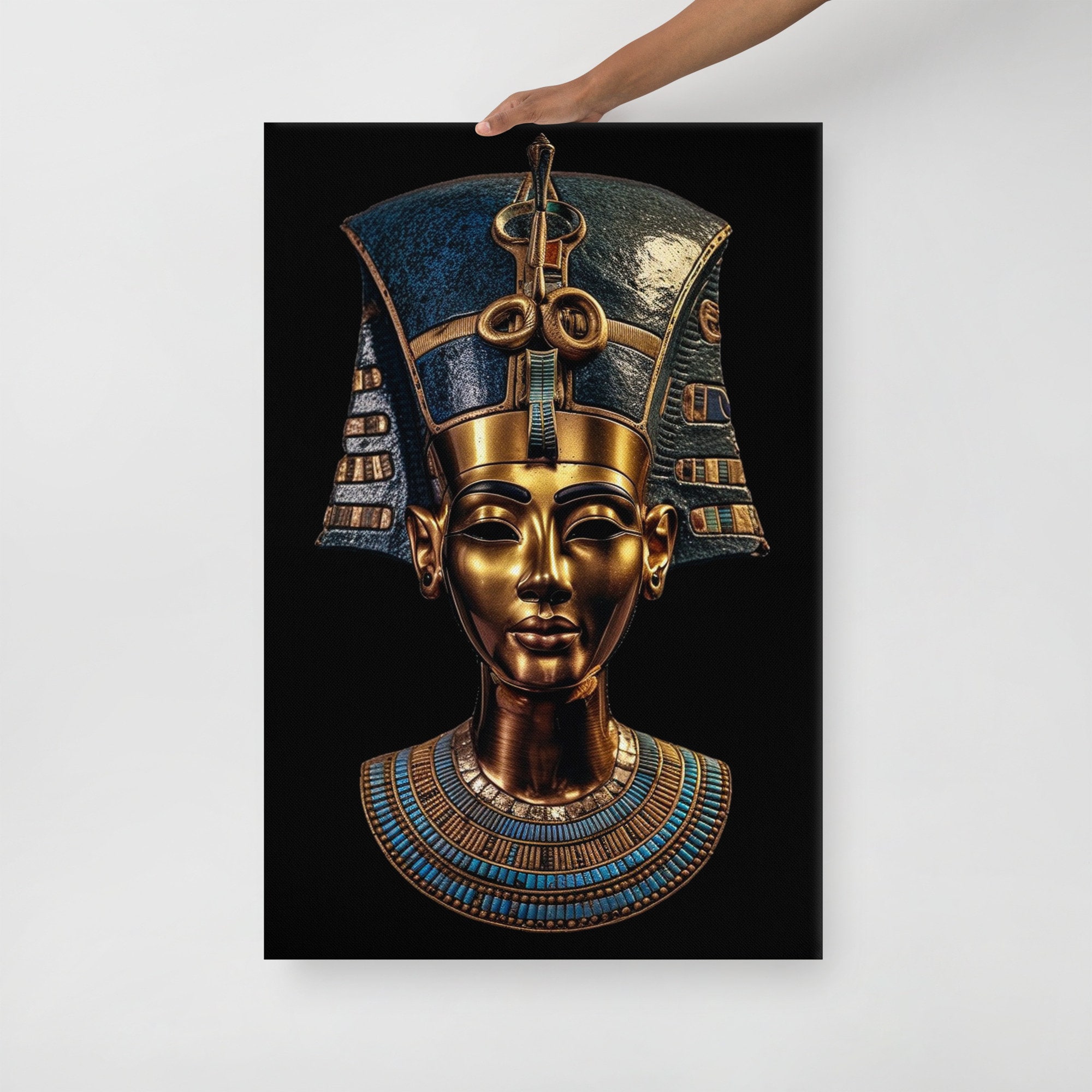 Nefertiti Mask Canvas Print, Egyptian Queen Art - Etsy