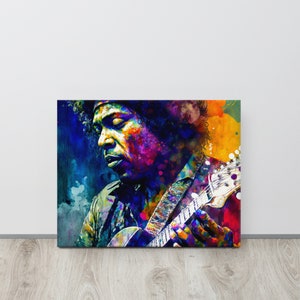 Jimi Hendrix 16x20 Canvas