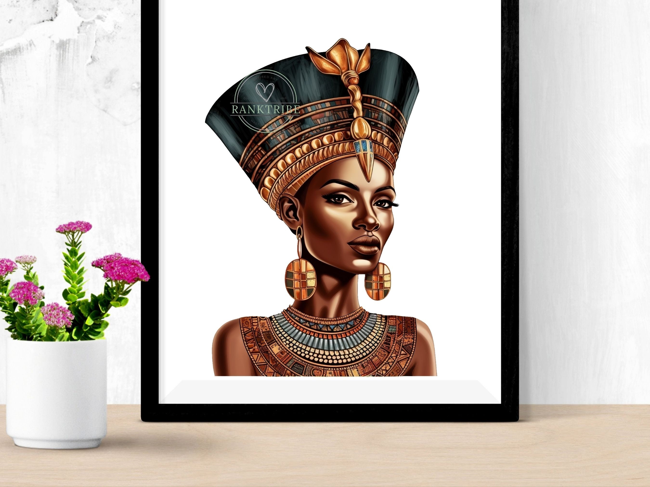 Black Queen Nefertiti Vol 2 Digital Downloads 3000x3000 300dpi 