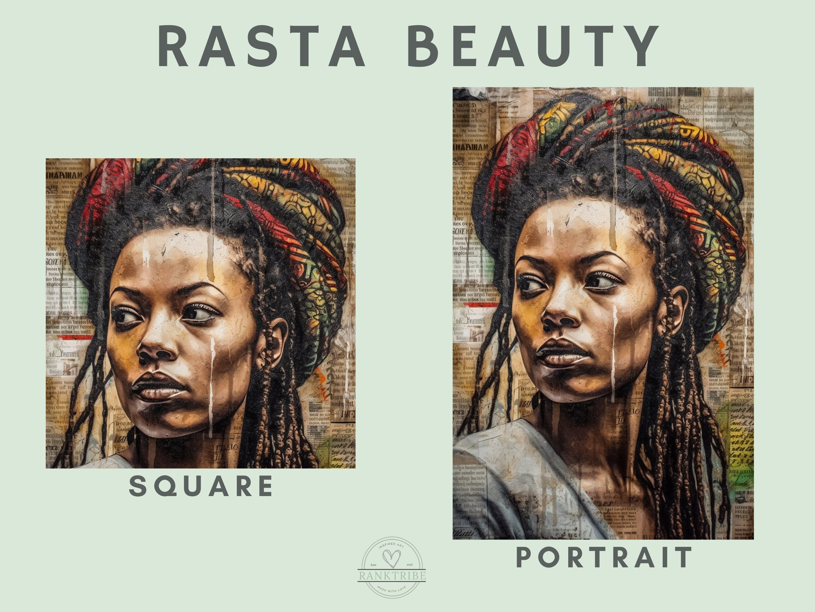 Light Skin Rasta Rasta Woman Artwork