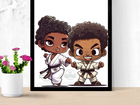 Chibi Anime Japanese Spar Wars Taekwondo Black Belt T Shirt Chibi Anime Japanese Spar Wars Taekwondo Black Belt T Shirt