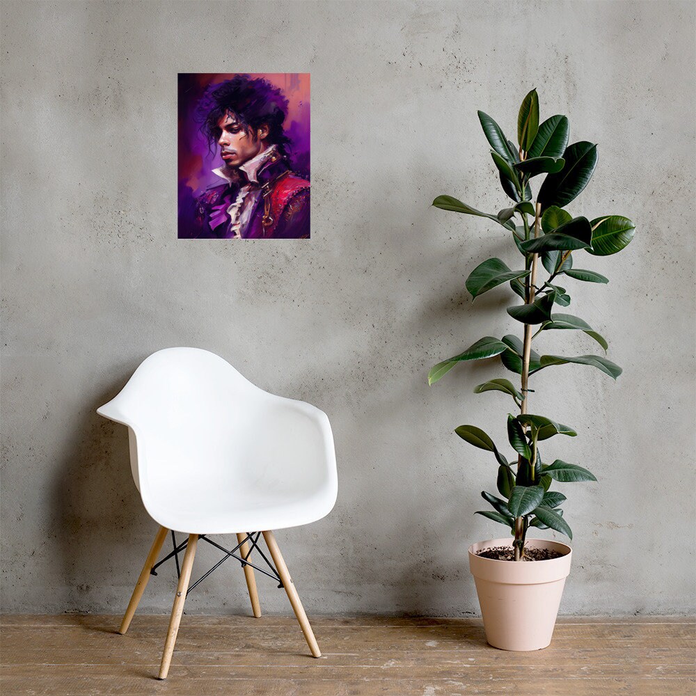 Prince Abstract Art Print, Music Legend Portrait (digital Download