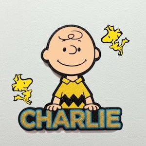 Handmade Laser Cut Charlie Brown cast of characters Fridge Magnet –  Cartoon Magnet, Home Decor