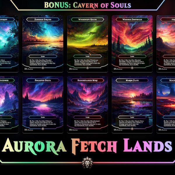 Polar Fetch Lands + Cavern of Souls + Tokens ••• Premium MTG Proxy Cards