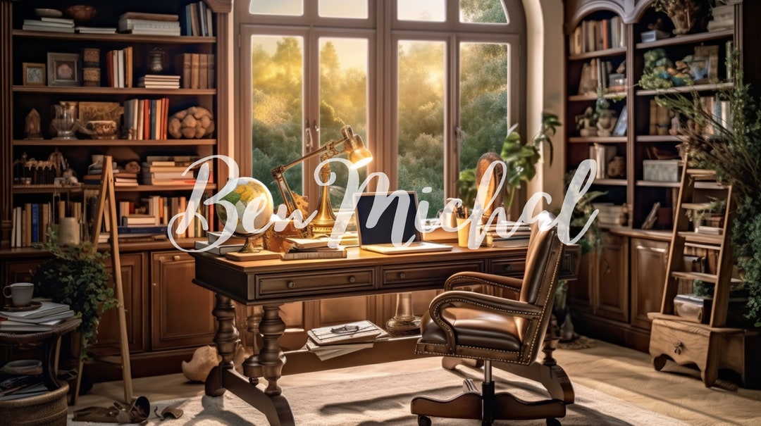 Home Office Virtual Background Home & Office Microsoft Teams Facebook