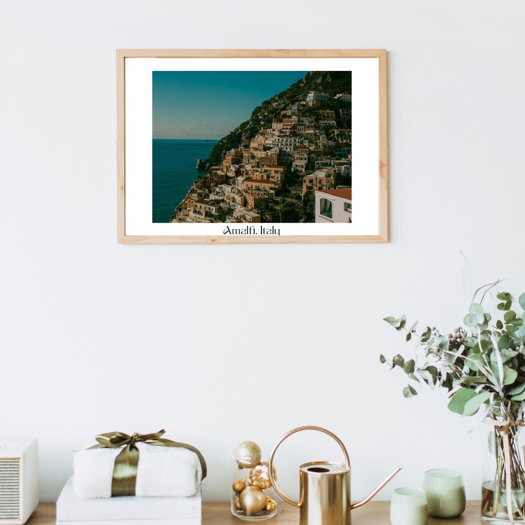 Amalfi Coast Digital Download Poster Print Wallart Art Travel Italy Amalfi Küste Italien