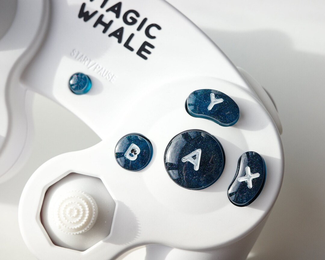 Gamecube Button Set ABXYSD Artisan Handmade Buttons Etsy